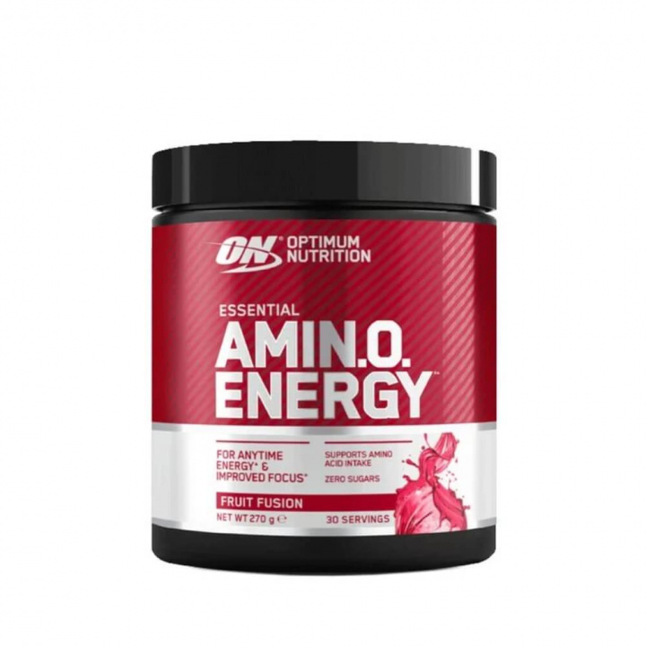 Optimum Nutrition Amino Energy, 270 g (Fruit Fusion) i gruppen Kosttillskott & Livsmedel / Aminosyror / Uppiggande Aminosyror hos Tillskottsbolaget (OPTIMUM8453-5)