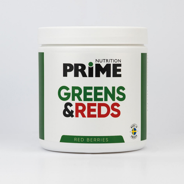 Prime Nutrition Greens & Reds, 300 g i gruppen Kosttillskott & Livsmedel / Hälsokost / Superfoods hos Tillskottsbolaget (PRIME56634)