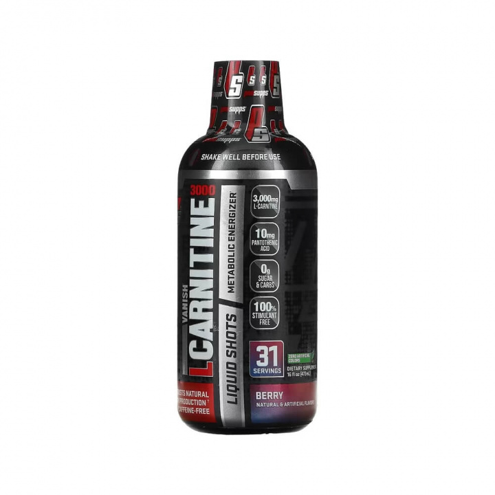 Pro Supps L-Carnitine 3000, 473 ml (Berry) i gruppen Kosttillskott & Livsmedel / Viktminskning / Koffeinfri Fettförbrännare hos Tillskottsbolaget (PROSUPPS0577-2)