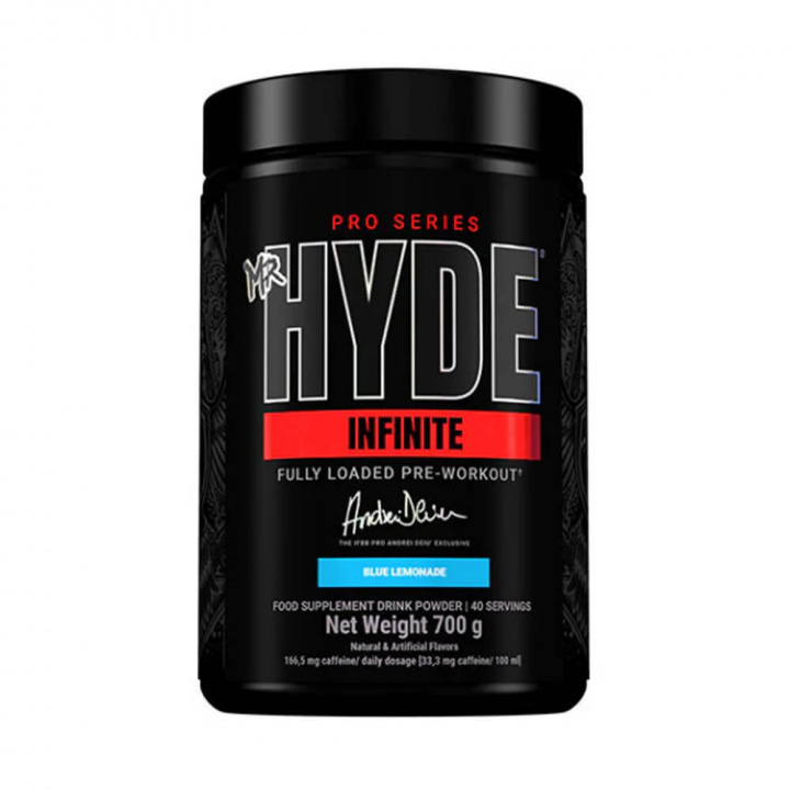 Pro Supps Hyde Infinite PWO Andrei Series, 350 g i gruppen Kosttillskott & Livsmedel / Prestationshöjare / Pre-Workout / PWO hos Tillskottsbolaget (PROSUPPS8755)