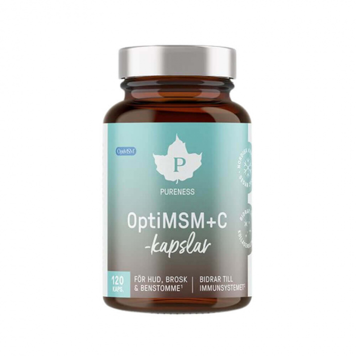 Pureness OptiMSM + C, 120 caps i gruppen Kosttillskott & Livsmedel / Vitaminer / C-vitamin hos Tillskottsbolaget (PURENESS5395)