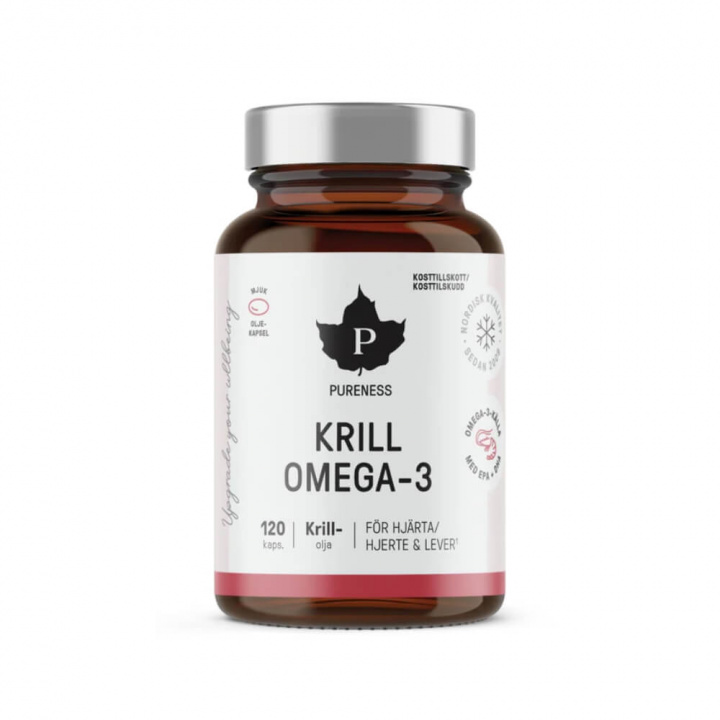 Pureness Krill Omega-3, 60 caps i gruppen Kosttillskott & Livsmedel / Omega-3 & Fettsyror / Omega-3 hos Tillskottsbolaget (PURENESS893)