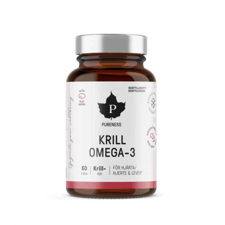 Pureness Krill Omega-3, 60 caps i gruppen Kosttillskott & Livsmedel / Omega-3 & Fettsyror / Omega-3 hos Tillskottsbolaget (PURENESS893)