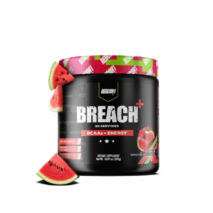 Redcon1 Breach Ballistic, 30 serv. (Watermelon) i gruppen Kosttillskott & Livsmedel / Aminosyror / Uppiggande Aminosyror hos Tillskottsbolaget (REDCON106-3)