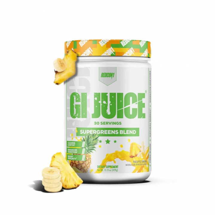 Redcon1 GI Juice, 450 g (Pineapple Banana) i gruppen Kosttillskott & Livsmedel / Hälsokost / Superfoods hos Tillskottsbolaget (REDCON18943-1)