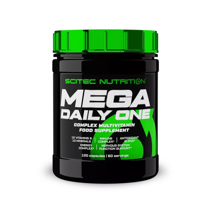 Scitec Nutrition Mega Daily One Plus, 120 caps i gruppen Kosttillskott & Livsmedel / Vitaminer / Multivitamin hos Tillskottsbolaget (SCITEC0051)