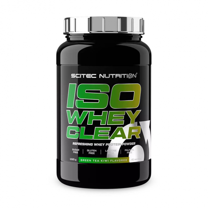 Scitec Nutrition ISO Whey Clear, 1025 g (Green Tea Kiwi) i gruppen Kosttillskott & Livsmedel / Proteinpulver / Clear Whey hos Tillskottsbolaget (SCITEC6573-2)