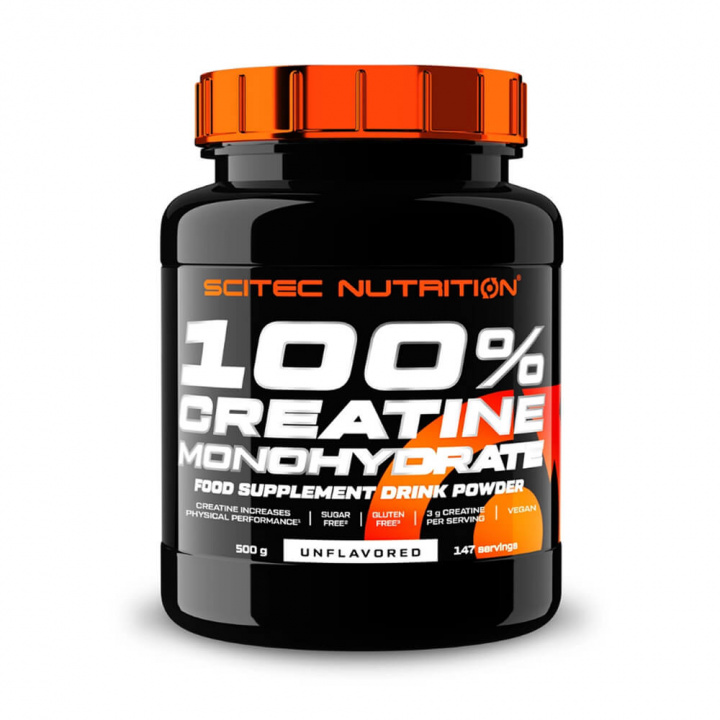 Scitec Nutrition 100% Creatine Monohydrate, 500 g i gruppen Kosttillskott & Livsmedel / Kreatin / Kreatinmonohydrat hos Tillskottsbolaget (SCITEC76845)