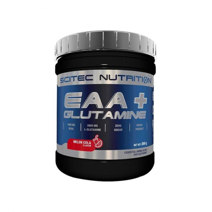 Scitec Nutrition EAA+Glutamine, 300 g (Melon-Cola) i gruppen Kosttillskott & Livsmedel / Aminosyror / EAA hos Tillskottsbolaget (SCITEC842-3)