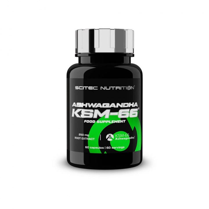 Scitec Nutrition KSM-66® Ashwagandha, 60 caps i gruppen Kosttillskott & Livsmedel / Hälsokost / Ashwagandha hos Tillskottsbolaget (SCITEC9284)