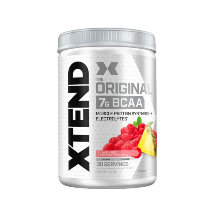 Scivation Xtend BCAA, 30 serveringar (Raspberry Pineapple) i gruppen Kosttillskott & Livsmedel / Aminosyror / BCAA hos Tillskottsbolaget (SCIVATON00-4)
