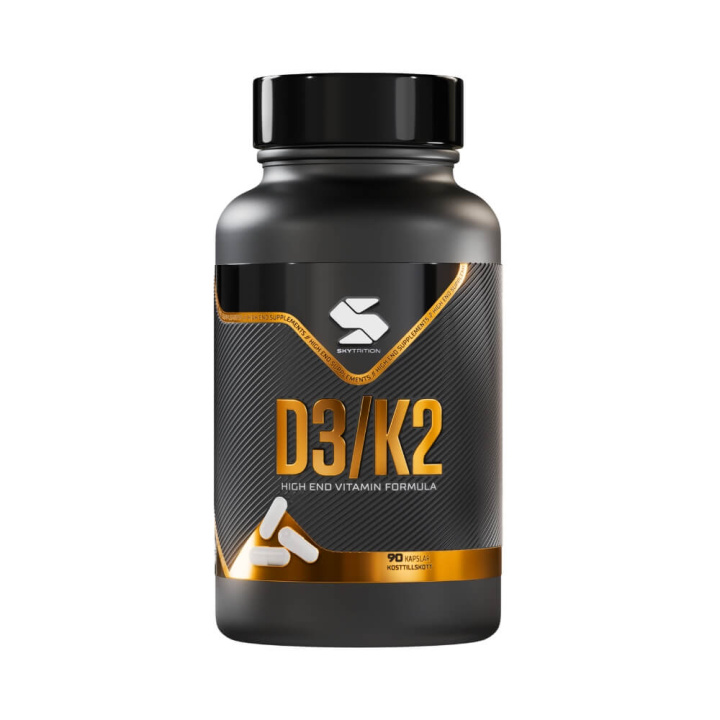 Skytrition D3/K2, 90 caps i gruppen Kosttillskott & Livsmedel / Vitaminer / Vitamin K2 + D3 hos Tillskottsbolaget (SKYTRITION6784)