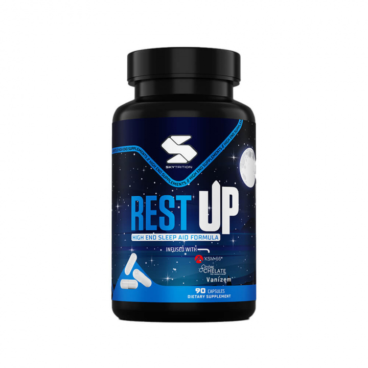 Skytrition RestUP, 90 caps i gruppen Kosttillskott & Livsmedel / Hälsokost / Sömn hos Tillskottsbolaget (SKYTRITION75754)