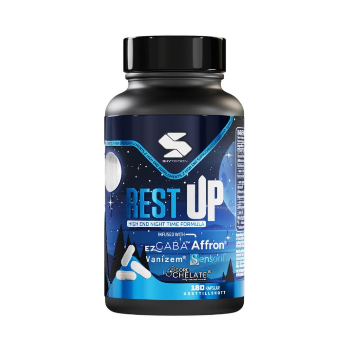 Skytrition RestUP, 180 caps i gruppen Kosttillskott & Livsmedel / Hälsokost / Sömn hos Tillskottsbolaget (SKYTRITION75754)