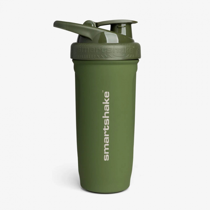 Smartshake Reforce Stainless Steel, 900 ml (Army Green) i gruppen Träningstillbehör / Flaskor & Shakers hos Tillskottsbolaget (SMARTSHAKE753-4)