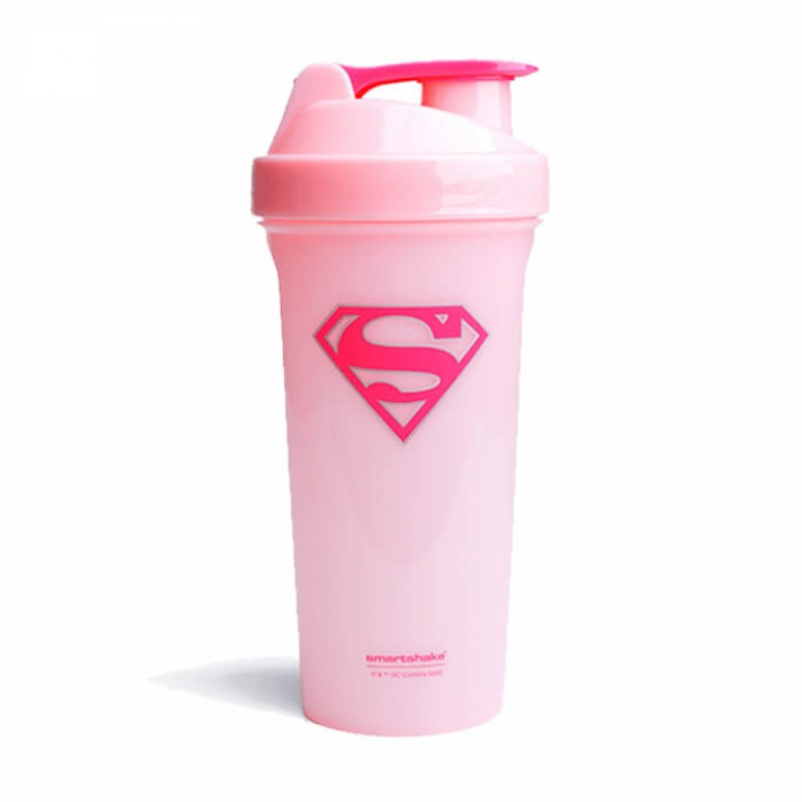 Smartshake DC Comics LITE, 800 ml (Supergirl) i gruppen Träningstillbehör / Flaskor & Shakers hos Tillskottsbolaget (SMARTSHAKE7904-3)