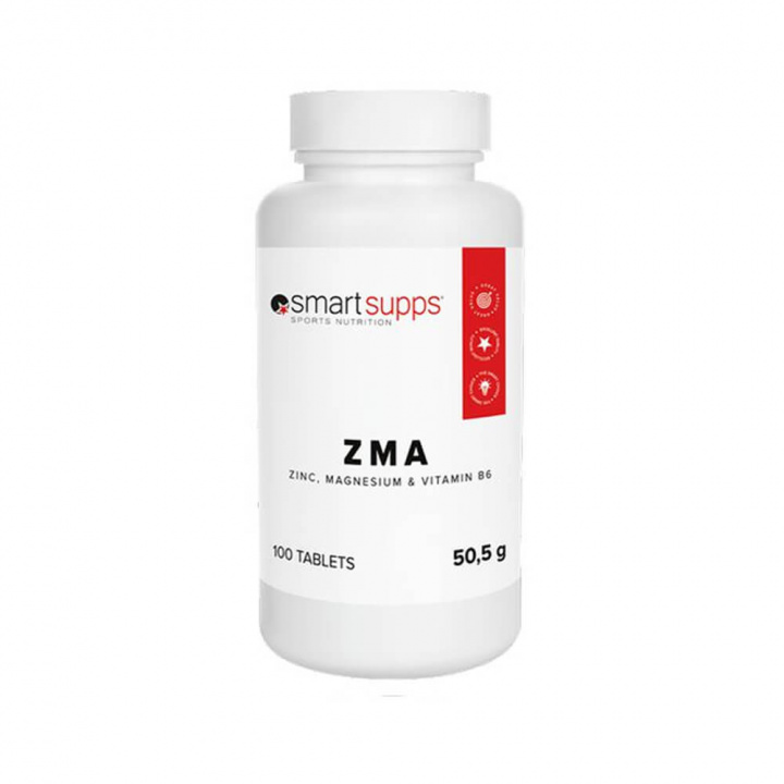 SmartSupps ZMA, 100 tabs i gruppen Kosttillskott & Livsmedel / Mineraler / ZMA hos Tillskottsbolaget (SMARTSUPPS56734)
