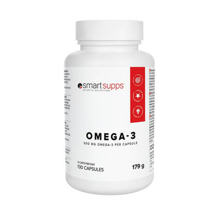 SmartSupps Omega-3, 130 caps i gruppen Kosttillskott & Livsmedel / Omega-3 & Fettsyror / Omega-3 hos Tillskottsbolaget (SMARTSUPPS6573)