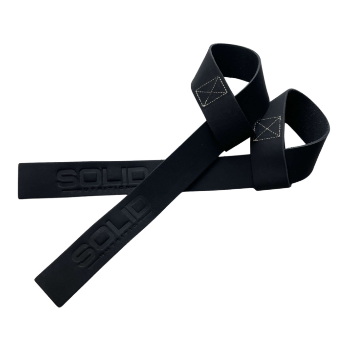 SOLID Nutrition Leather Lifting Straps i gruppen Träningstillbehör / Dragremmar & Grepp hos Tillskottsbolaget (SOLID1486)