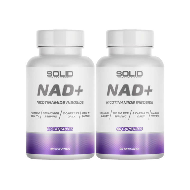 2 x SOLID Nutrition NAD+, 60 caps i gruppen Shoppa efter Tema / Svenska kosttillskott hos Tillskottsbolaget (SOLID2583)