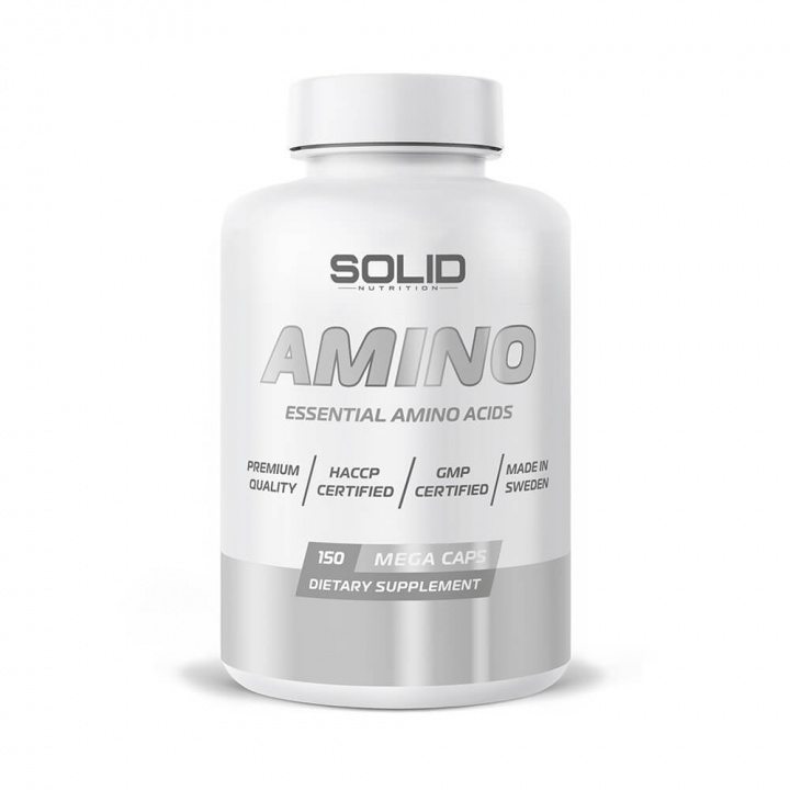 SOLID Nutrition EAA, 150 mega caps i gruppen Kosttillskott & Livsmedel / Aminosyror / EAA hos Tillskottsbolaget (SOLID3433)