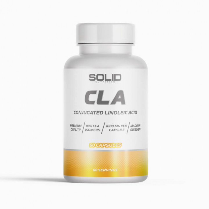 SOLID Nutrition CLA, 60 caps i gruppen Kosttillskott & Livsmedel / Omega-3 & Fettsyror / CLA hos Tillskottsbolaget (SOLID567332)