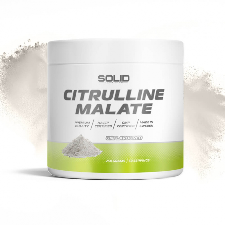 SOLID Nutrition Citrulline Malate, 250 g i gruppen Kosttillskott & Livsmedel / Aminosyror / Citrullin hos Tillskottsbolaget (SOLID64564)