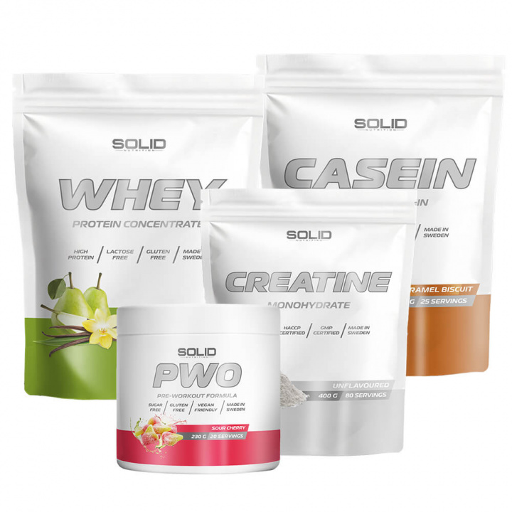 Baspaketet - Medium i gruppen Kosttillskott & Livsmedel / Kreatin / Kreatinmonohydrat hos Tillskottsbolaget (SOLID65657343)