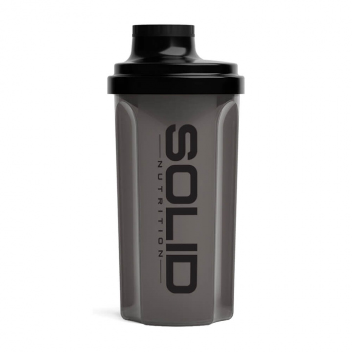 SOLID Nutrition Shaker, 500 ml (Black) i gruppen Träningstillbehör / Flaskor & Shakers hos Tillskottsbolaget (SOLID657355-2)