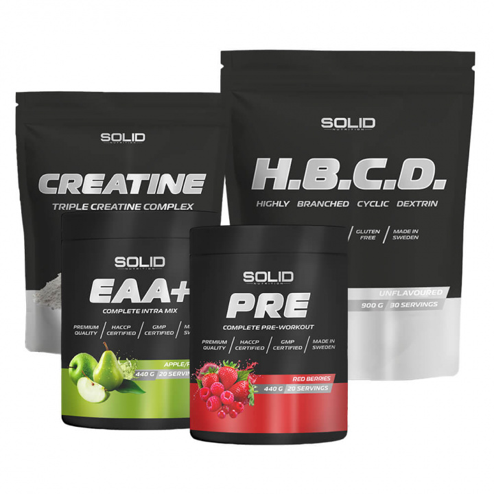 Prestationspaketet i gruppen Kosttillskott & Livsmedel / Kolhydrater / Highly Branched Cyclic Dextrin hos Tillskottsbolaget (SOLID6574098)