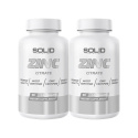 2 x SOLID Nutrition Zinc, 90 caps