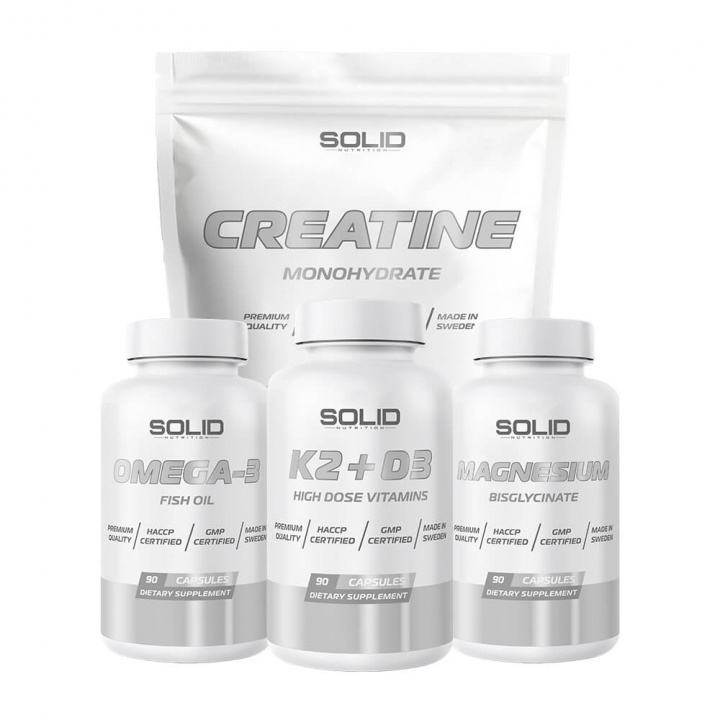Hälsopaketet i gruppen Kosttillskott & Livsmedel / Vitaminer / Vitamin K2 + D3 hos Tillskottsbolaget (SOLID678553)