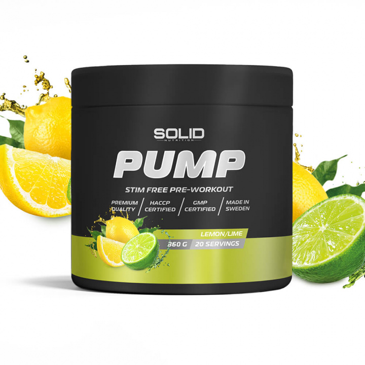 SOLID Nutrition BLACK LINE Pump, 360 g (Lemon/Lime) i gruppen Kosttillskott & Livsmedel / Prestationshöjare / Pump hos Tillskottsbolaget (SOLID7532-1)