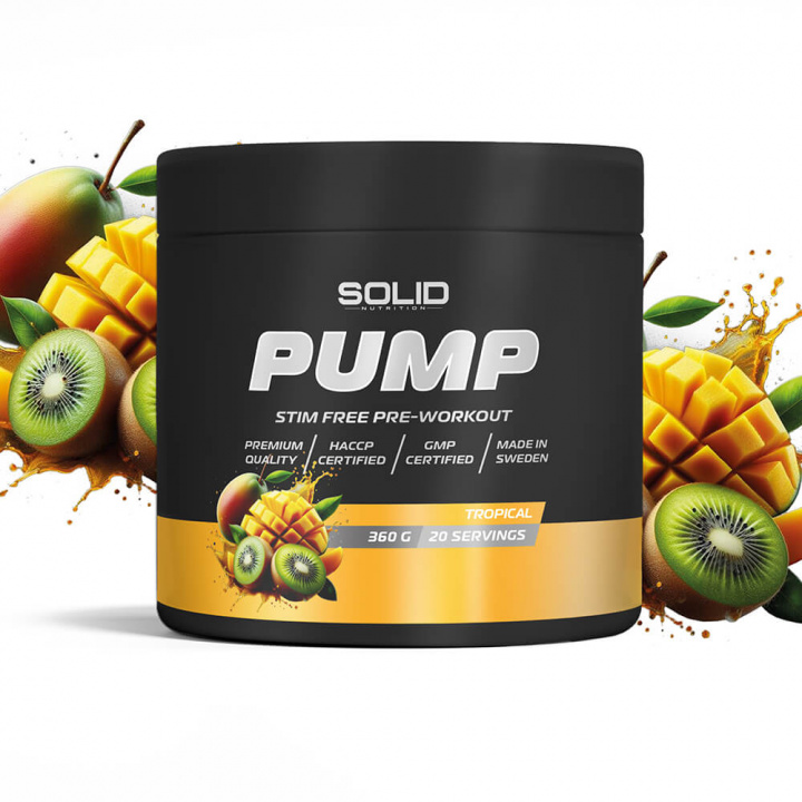 SOLID Nutrition BLACK LINE Pump, 360 g (Tropical) i gruppen Kosttillskott & Livsmedel / Prestationshöjare / Pump hos Tillskottsbolaget (SOLID7532-4)