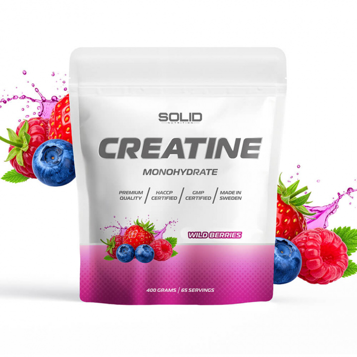 SOLID Nutrition Creatine Monohydrate, 400 g i gruppen Kosttillskott & Livsmedel / Kreatin / Kreatinmonohydrat hos Tillskottsbolaget (SOLID758433)