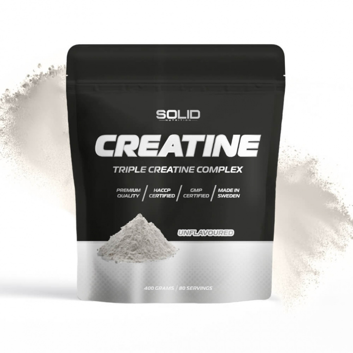 SOLID Nutrition BLACK LINE Creatine, 400 g i gruppen Kosttillskott & Livsmedel / Kreatin / Kreatinblandningar hos Tillskottsbolaget (SOLID75990)