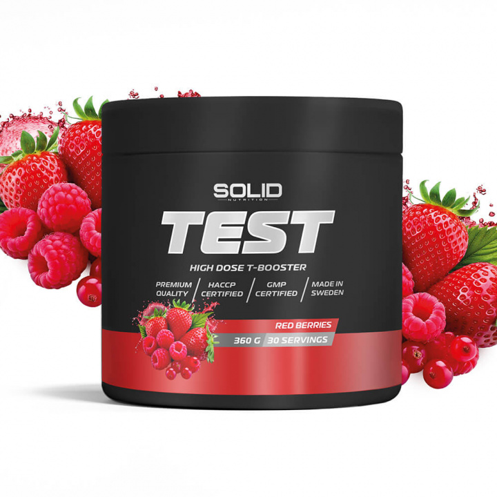 SOLID Nutrition BLACK LINE Test, 360 g i gruppen Kosttillskott & Livsmedel / Muskelökning / Testobooster hos Tillskottsbolaget (SOLID765589)