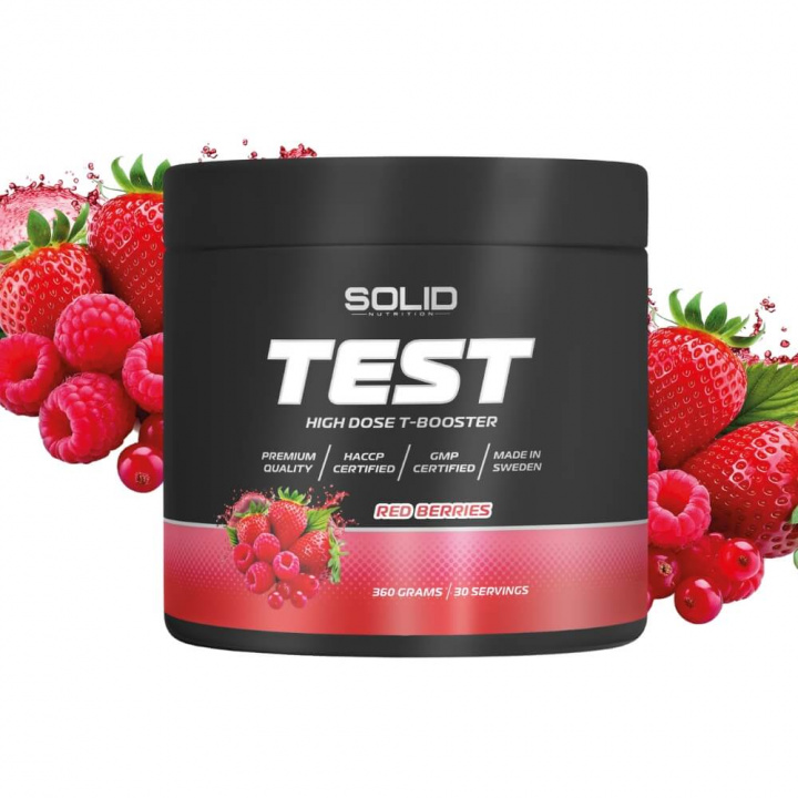 SOLID Nutrition BLACK LINE Test, 360 g i gruppen Kosttillskott & Livsmedel / Muskelökning / Testobooster hos Tillskottsbolaget (SOLID765589)