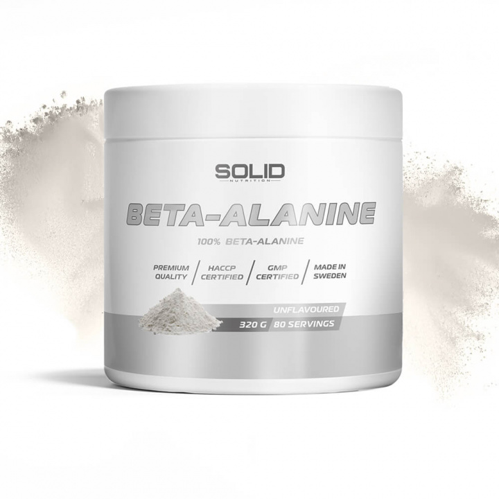 SOLID Nutrition Beta-Alanine, 320 g i gruppen Kosttillskott & Livsmedel / Aminosyror / Beta-Alanin hos Tillskottsbolaget (SOLID765674)