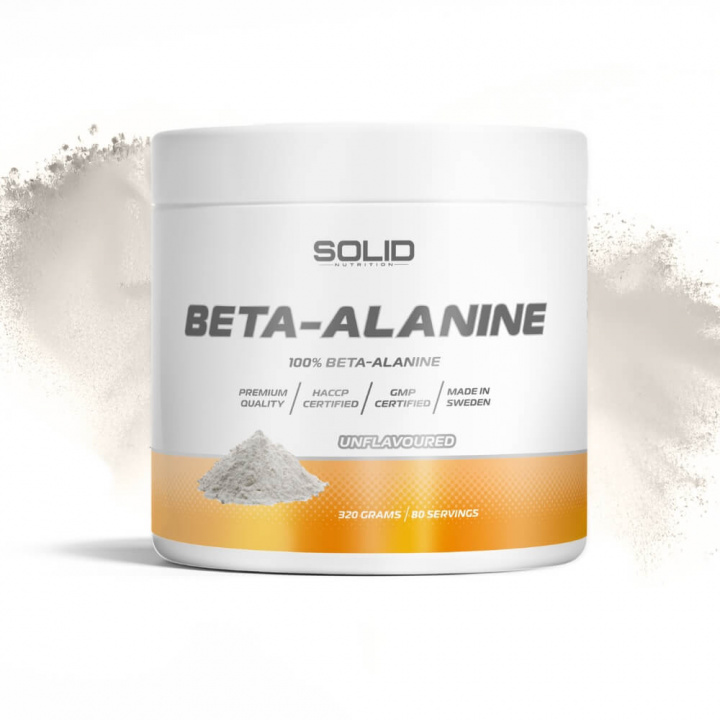 SOLID Nutrition Beta-Alanine, 320 g i gruppen Kosttillskott & Livsmedel / Aminosyror / Beta-Alanin hos Tillskottsbolaget (SOLID765674)