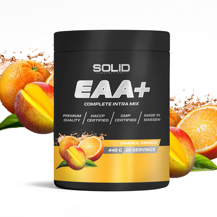 SOLID Nutrition BLACK LINE EAA+, 440 g i gruppen Kosttillskott & Livsmedel / Prestationshöjare / Intra-Workout hos Tillskottsbolaget (SOLID768435)
