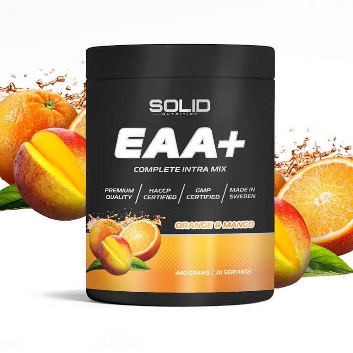 SOLID Nutrition BLACK LINE EAA+, 440 g i gruppen Kosttillskott & Livsmedel / Prestationshöjare / Intra-Workout hos Tillskottsbolaget (SOLID768435)