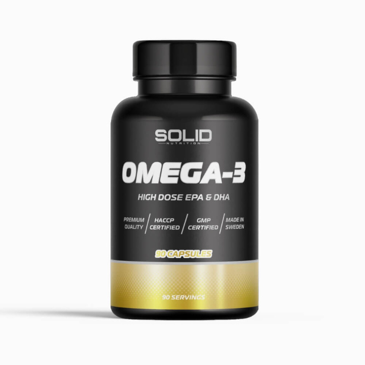 SOLID Nutrition BLACK LINE Omega-3, 90 caps i gruppen Kosttillskott & Livsmedel / Omega-3 & Fettsyror / Omega-3 hos Tillskottsbolaget (SOLID76874)