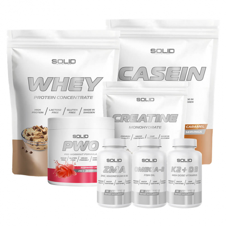 Baspaketet - Avancerad i gruppen Kosttillskott & Livsmedel / Vitaminer / Vitamin K2 + D3 hos Tillskottsbolaget (SOLID786467)