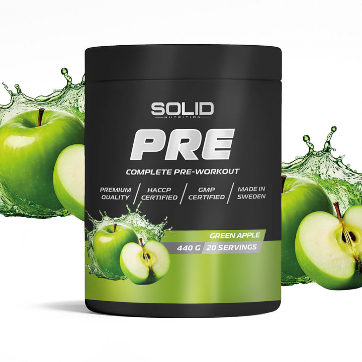SOLID Nutrition BLACK LINE PRE, 440 g i gruppen Kosttillskott & Livsmedel / Prestationshöjare / Pre-Workout / PWO hos Tillskottsbolaget (SOLID79845)