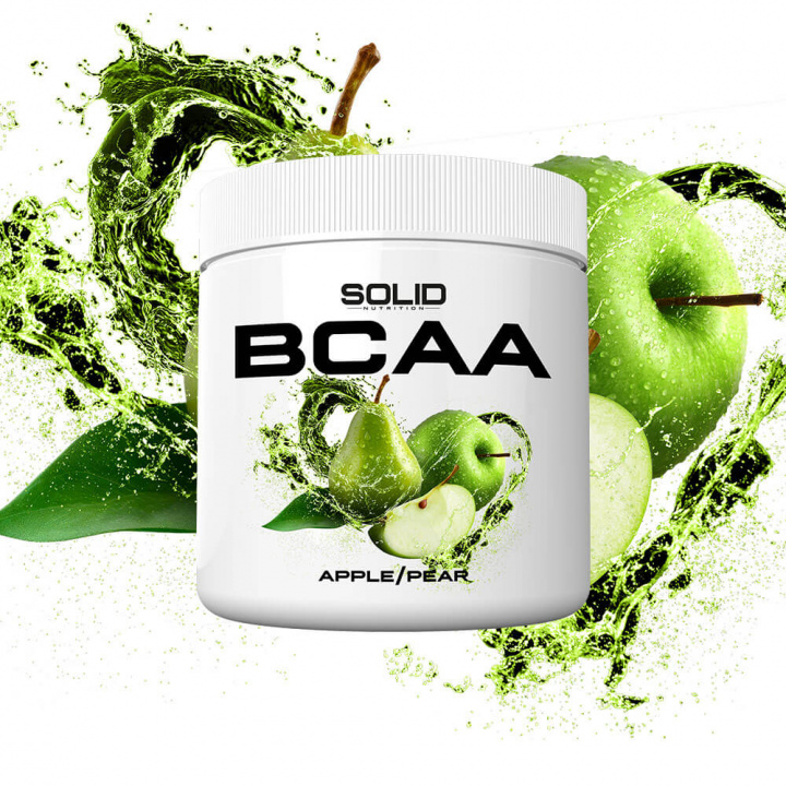 SOLID Nutrition BCAA, 300 g (Apple/Pear) i gruppen Kosttillskott & Livsmedel / Aminosyror / BCAA hos Tillskottsbolaget (SOLIDBCAA-6)
