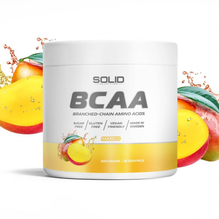 SOLID Nutrition BCAA, 300 g i gruppen Kosttillskott & Livsmedel / Aminosyror / BCAA hos Tillskottsbolaget (SOLIDBCAA)