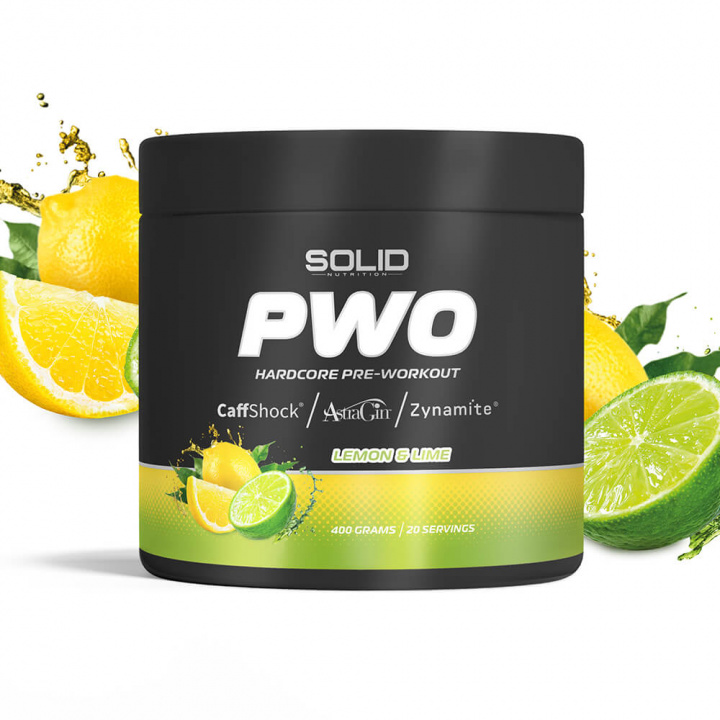 SOLID Nutrition BLACK LINE PWO, 400 g (Lemon/Lime) i gruppen Kosttillskott & Livsmedel / Prestationshöjare / Pre-Workout / PWO hos Tillskottsbolaget (SOLIDBLACKPWO-1)