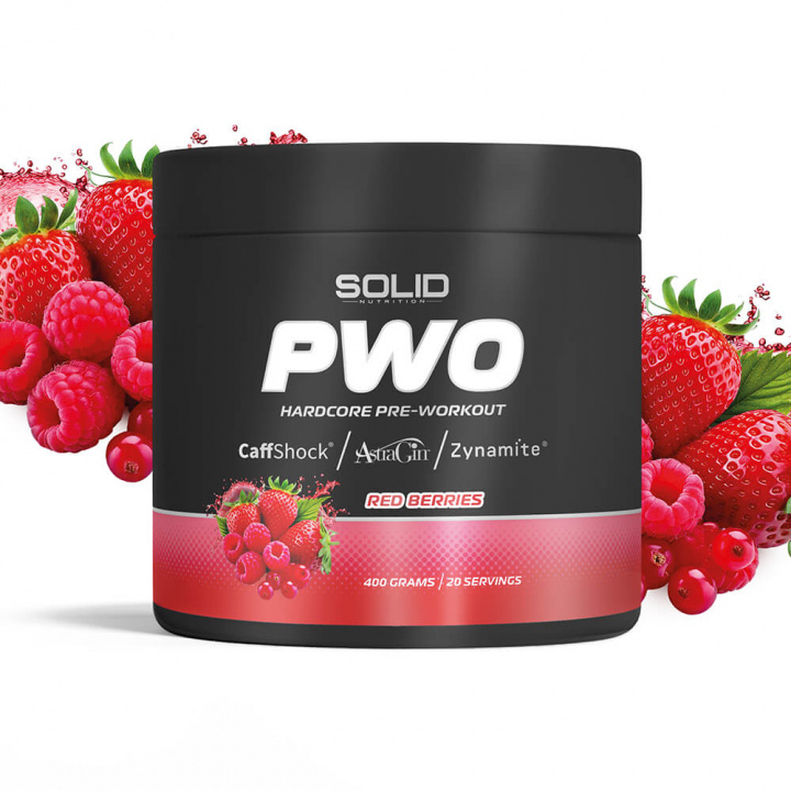 SOLID Nutrition BLACK LINE PWO, 400 g i gruppen Kosttillskott & Livsmedel / Prestationshöjare / Pre-Workout / PWO hos Tillskottsbolaget (SOLIDBLACKPWO)