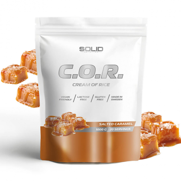 SOLID Nutrition Cream Of Rice, 1 kg (Salted Caramel) i gruppen Kosttillskott & Livsmedel / Livsmedel / Cream of Rice hos Tillskottsbolaget (SOLIDCREAM5748-8)